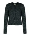 Isabel Marant 'kathlen' Grey Acrylic Blend Cardigan In Black