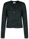 Isabel Marant 'kathlen' Grey Acrylic Blend Cardigan In Grey