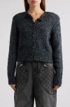 Isabel Marant 'kathlen' Acrylic Blend Cardigan In Anthracite
