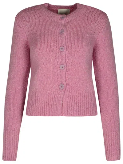 Isabel Marant 'kathlen' Pink Acrylic Blend Cardigan Women
