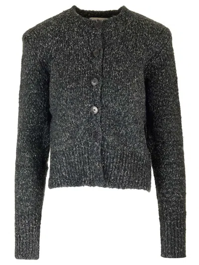 Isabel Marant Kathlen Short Cardigan In Grey