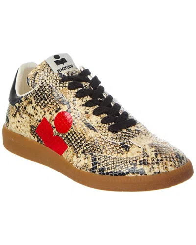 Isabel Marant Kaycee Leather Sneaker In Beige
