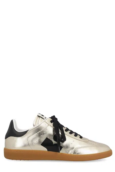 Isabel Marant Kaycee Metallic Effect Sneakers In Silver
