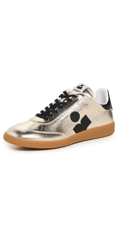 ISABEL MARANT KAYCEE SNEAKERS LIGHT GOLD/BLACK