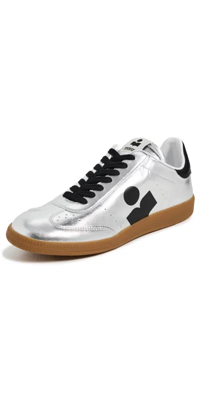 Isabel Marant Kaycee Sneakers Silver / Black In Multi