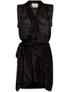 Isabel Marant Kayla Mini Wrap Dress In Black