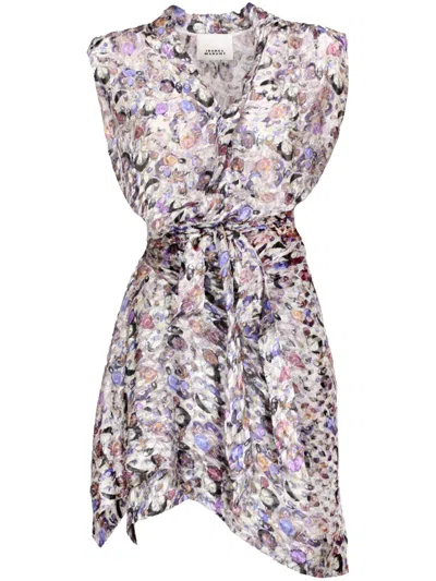 Isabel Marant Kayla Wrapped Dress In Multi