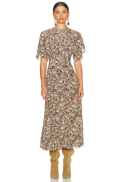 Isabel Marant Keany Dress In Beige
