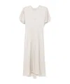 Isabel Marant Keany Midi Dress Flutter Sleeves In White