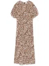 Isabel Marant Keany Dress In Neutrals