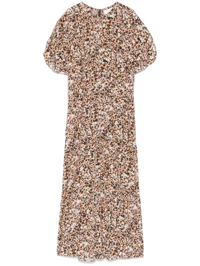 Isabel Marant Keany Midi Dress In Beige