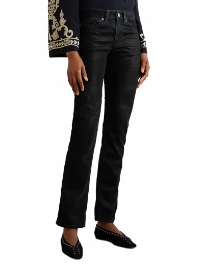 Isabel Marant Kelsie Faux Leather Skinny Pant In Black