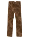 Isabel Marant Kelsie Trousers With A Leather-look Finish In Brown