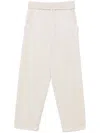 Isabel Marant Drawstring White Trousers With Relaxed Fit