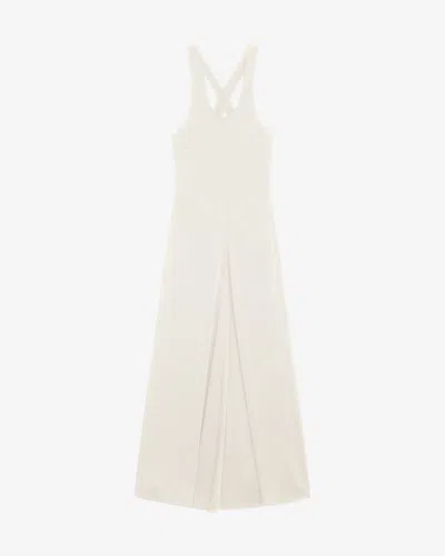 Isabel Marant Kenza Dress In Chalk