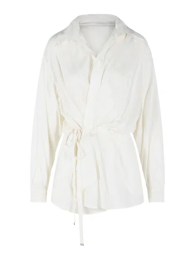 Isabel Marant Keren Dress In White Modal Blend