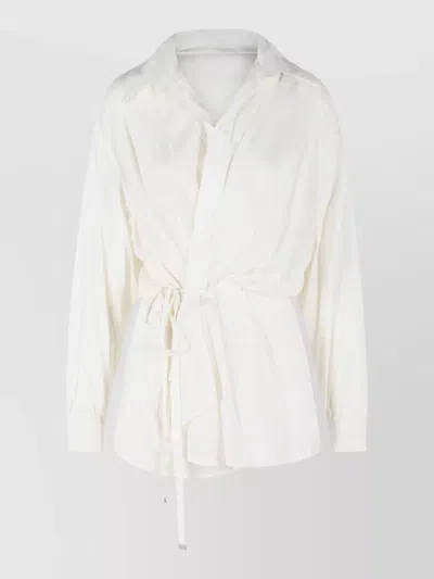 Isabel Marant Keren Modal Blend Shirt Style Dress In White