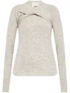 Isabel Marant Long-sleeved Sweater In Neutrals