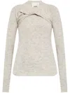 Isabel Marant Long-sleeved Sweater In Neutrals