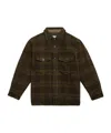 Isabel Marant Kervey Checkered Virgin Wool Jacket In Brown