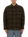 Isabel Marant Plaid Wool Jacket With Boxy Silhouette In Brown