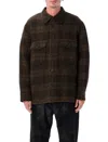 Isabel Marant Kevront Check-pattern Shirt Jacket In Brown