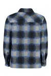 Isabel Marant Marant Kervon Checkered Overshirt In Blue
