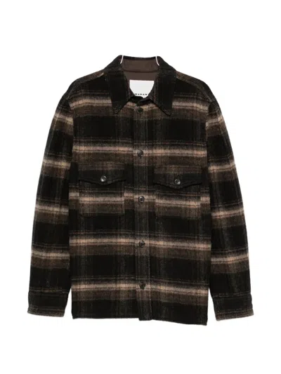 Isabel Marant Kervon Check-pattern Shirt Jacket In Multi