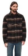 Isabel Marant Plaid Structured Collar Wool-blend Jacket In Black