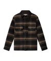 Isabel Marant Plaid Structured Collar Wool-blend Jacket In Brown