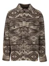 Isabel Marant Kervon Jacket Dark Brown In Multi