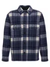 Isabel Marant Kalban Wool Blend Varsity Jacket In Blue