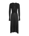 Isabel Marant Black Jinelima Midi Dress In Black