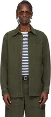 Isabel Marant Ardy Patch-pocket Jacket In Green