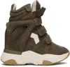 Isabel Marant Balskee High-top Sneakers In Green