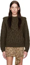 Isabel Marant Khaki Basiliane Sweater In Bronze