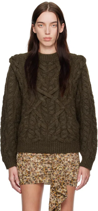Isabel Marant Khaki Basiliane Sweater In Bronze