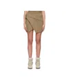 Isabel Marant Khaki Berenice Miniskirt In Brown