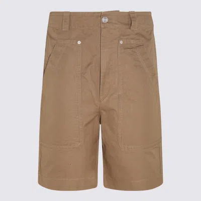 Isabel Marant Khaki Cotton Shorts In Brown
