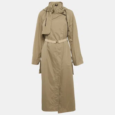 Pre-owned Isabel Marant Khaki Green Synthetic Trench Coat M