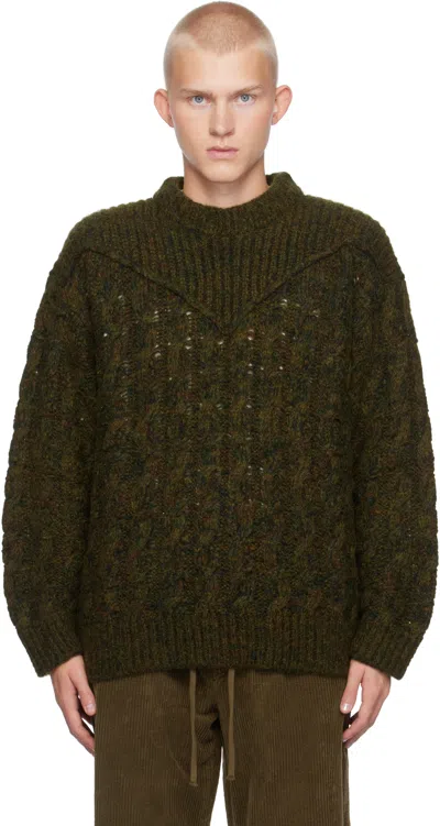 Isabel Marant Khaki Helios Sweater In 67dk