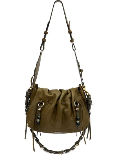 Isabel Marant Khaki Lambskin Handbag In Brown