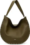 Isabel Marant Khaki Oskan Soft Bag In Brown