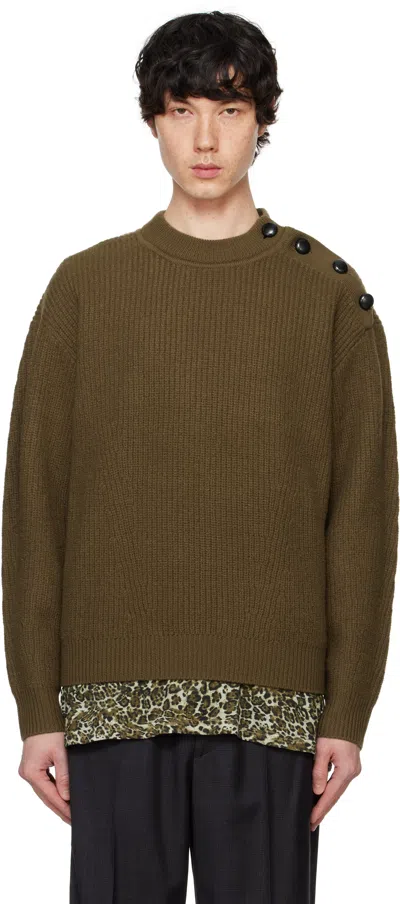 ISABEL MARANT KHAKI RUDEL SWEATER