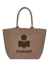 Isabel Marant Women Khaki Small Yenky Tote Bag In Green