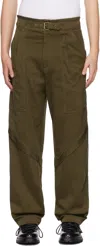 ISABEL MARANT KHAKI TIGUI TROUSERS