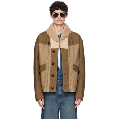 Isabel Marant Khaki Toswald Jacket In Brown