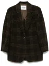 Isabel Marant Khaki Virgin Wool Jacket In Multi