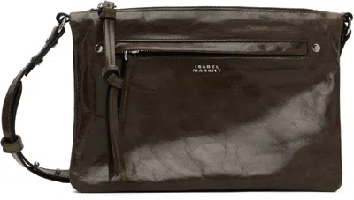 Isabel Marant Khaki Winna Duo Shoulder Bag In Green