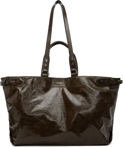 Isabel Marant Khaki Winna Tote In Green